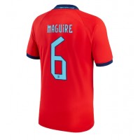 Koszulka piłkarska Anglia Harry Maguire #6 Strój wyjazdowy MŚ 2022 tanio Krótki Rękaw
